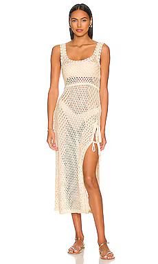 Camila Coelho Athena Crochet Dress in Ivory from Revolve.com | Revolve Clothing (Global)