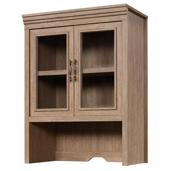 Pemberly Row Engineered Wood Library Hutch in Brushed Oak Finish | Walmart (US)