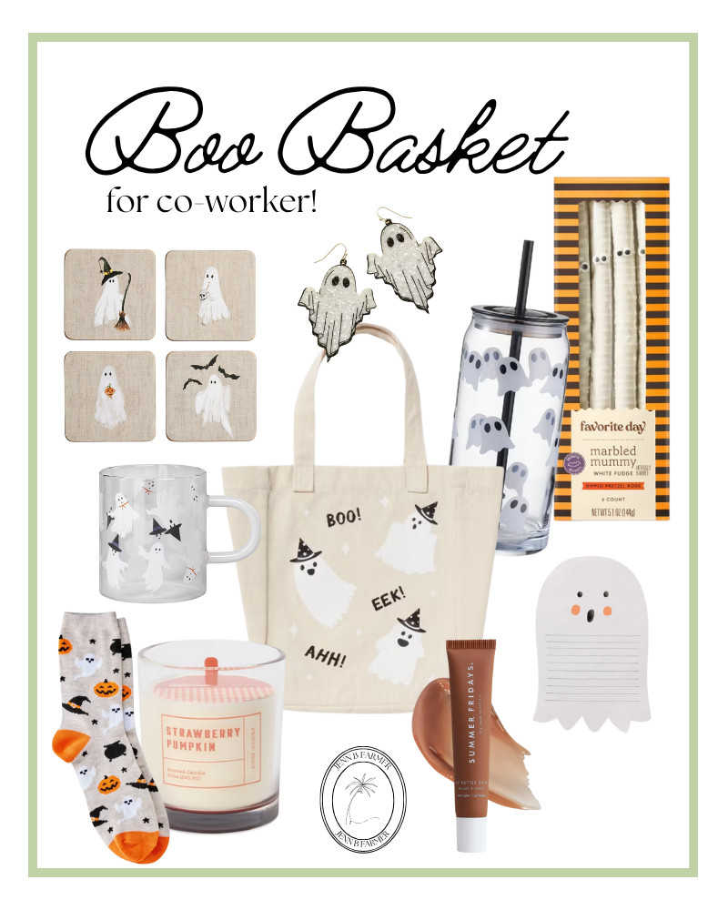 Easy and simple boo basket for your co-worker!


boo basket, gifts for her, book basket for co-worker, tote bag, Target, coasters, coffe mug, pumpkin candle, fuzzy socks, note pad, summer fridays, lip balm 

 #LTKHalloween #LTKGiftGuide #LTKSeasonal