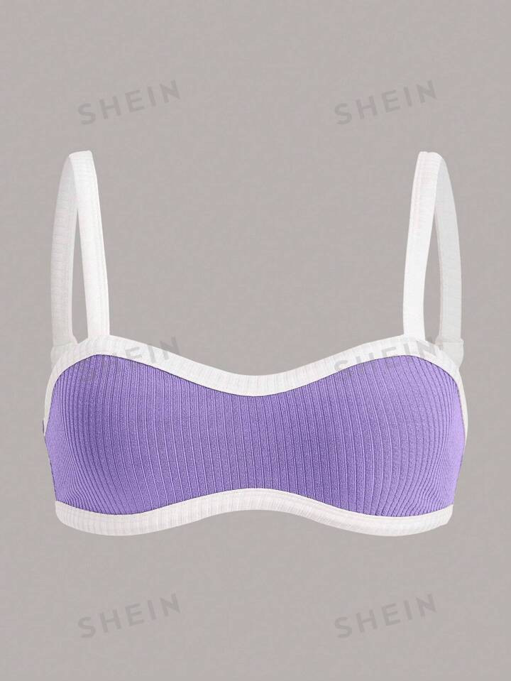 SHEIN ICON Contrast Binding Cami Top | SHEIN