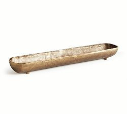 Handcrafted Scooped Footed Tray | Pottery Barn (US)