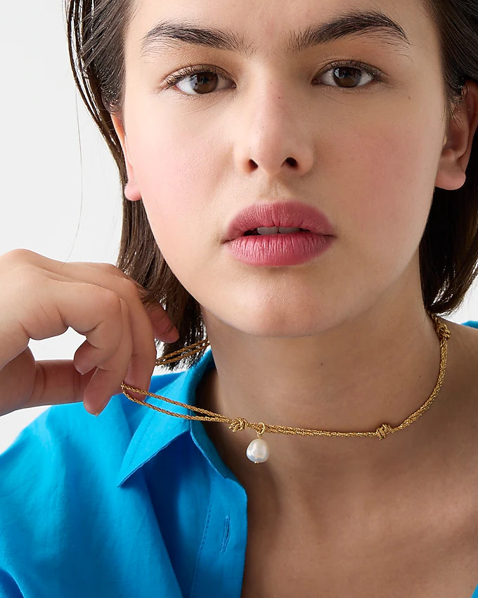 Freshwater pearl knot necklace | J. Crew US