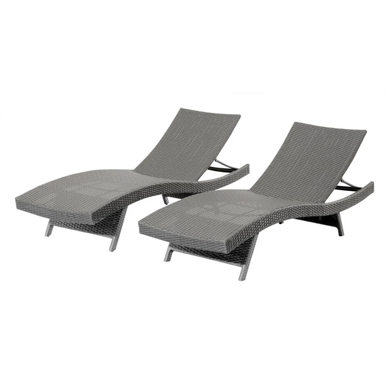 Mirabel 79'' Long Reclining Chaise Lounge Set | Wayfair North America