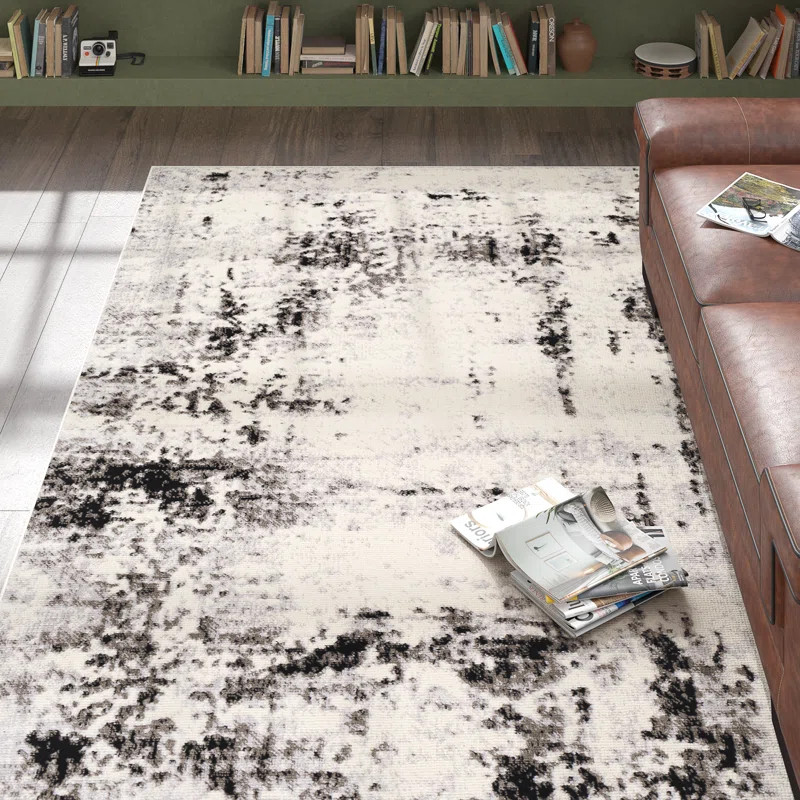 Ceslie Gray/Charcoal Area Rug | Wayfair North America