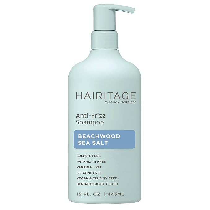 Hairitage Woody Sea Salt Anti-Frizz Shampoo for Men and Women, 15 fl oz | Amazon (US)