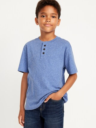 Short-Sleeve Henley T-Shirt for Boys | Old Navy (US)