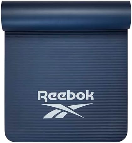 Reebok Pro 10mm Extra-Thick Yoga Mat, 72" x 24" with Easy Carry Strap, Large Non-Slip Exercise Ma... | Amazon (US)