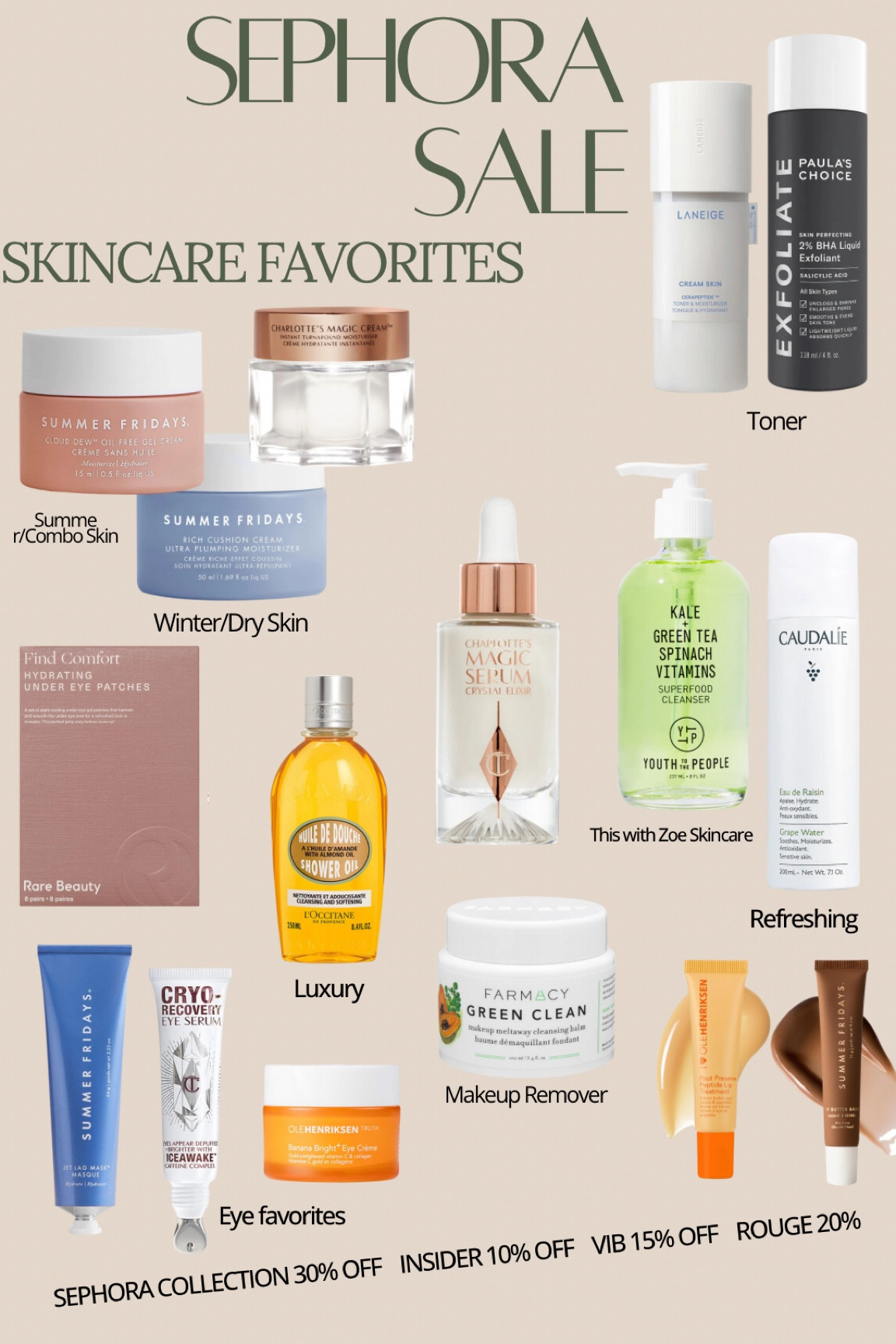 SEPHORA SALE: 10-20% off with code SAVINGS, 30% off for Sephora collection
I’ve repurchased all of these (except the loccitane is new) multiple times and love all of them so much 

#LTKbeauty #LTKfindsunder50 #LTKsalealert