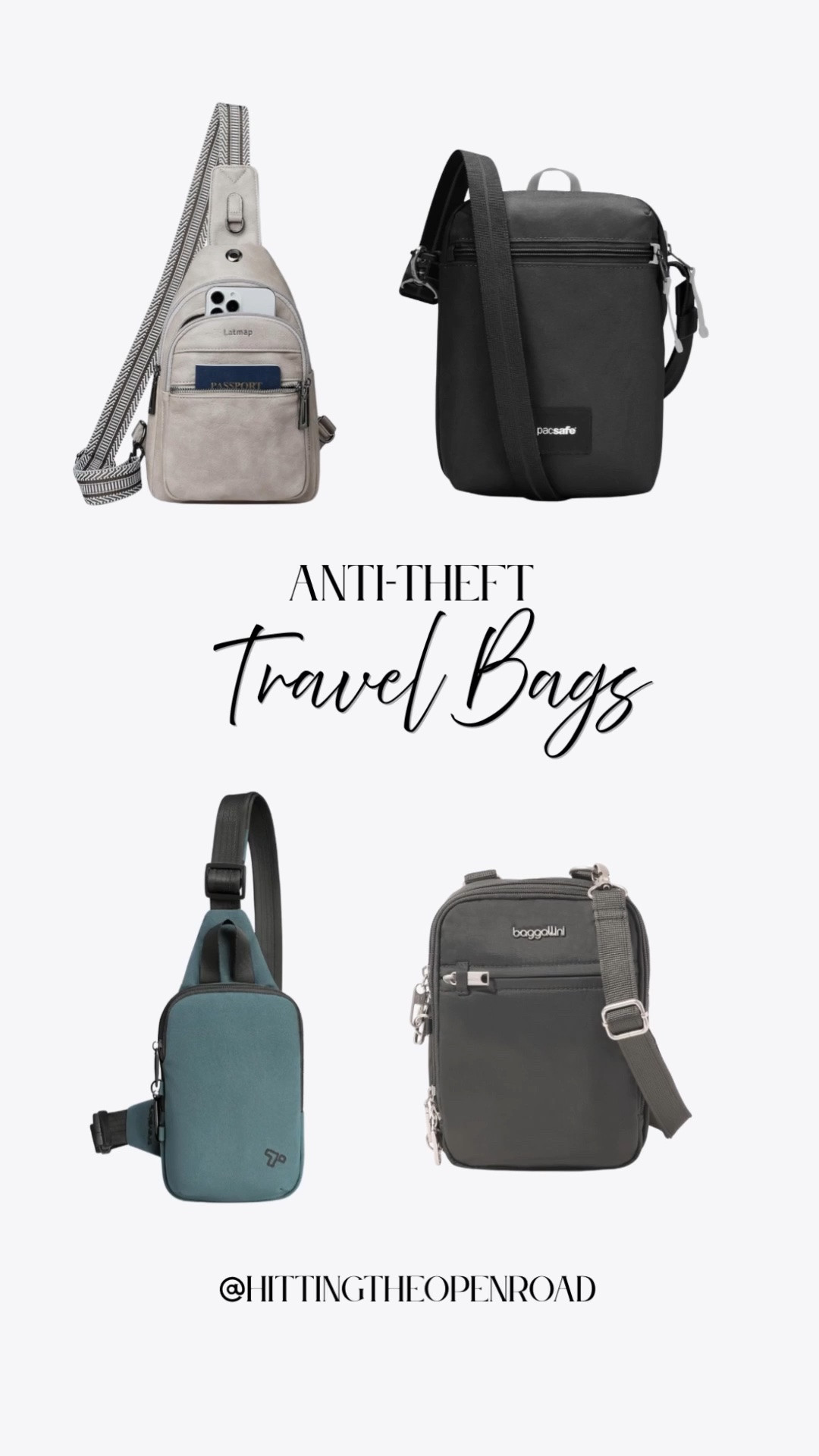 If you’re going to a big city, you run the risk of pickpocketing. These bags have anti theft security to help you out!

#LTKTravel #LTKActive