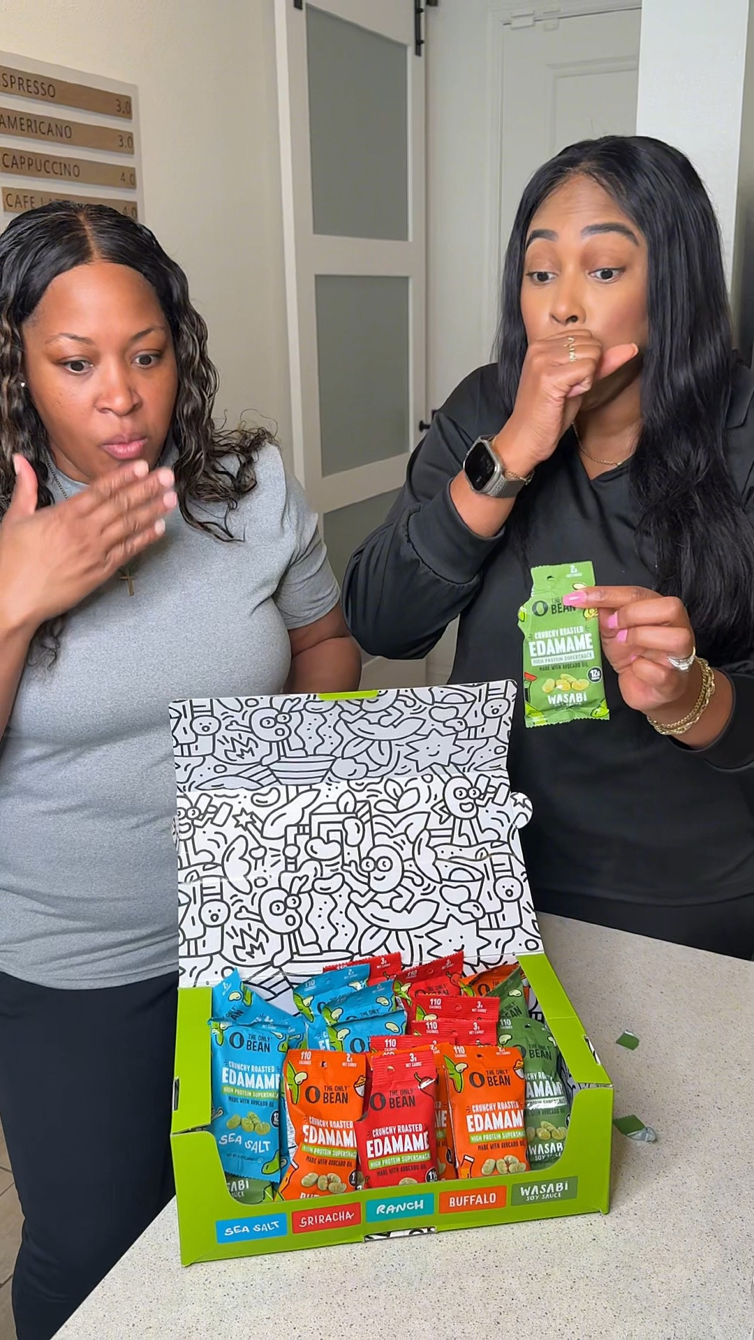 This is a really fun low carb snack. ￼The seasoning is so good on these edamame snack packs!  #edamame #protein #fiber #lowcarb ￼