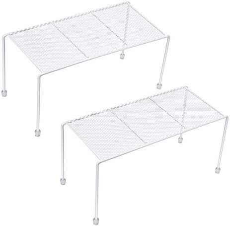 Amazon.com: Mesh Kitchen Shelves, Cabinet Organization Mini Storage Shelf,Set of 2 (White): Home ... | Amazon (US)
