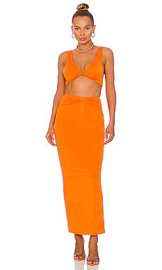 superdown Joana Maxi Skirt Set in Tangerine from Revolve.com | Revolve Clothing (Global)