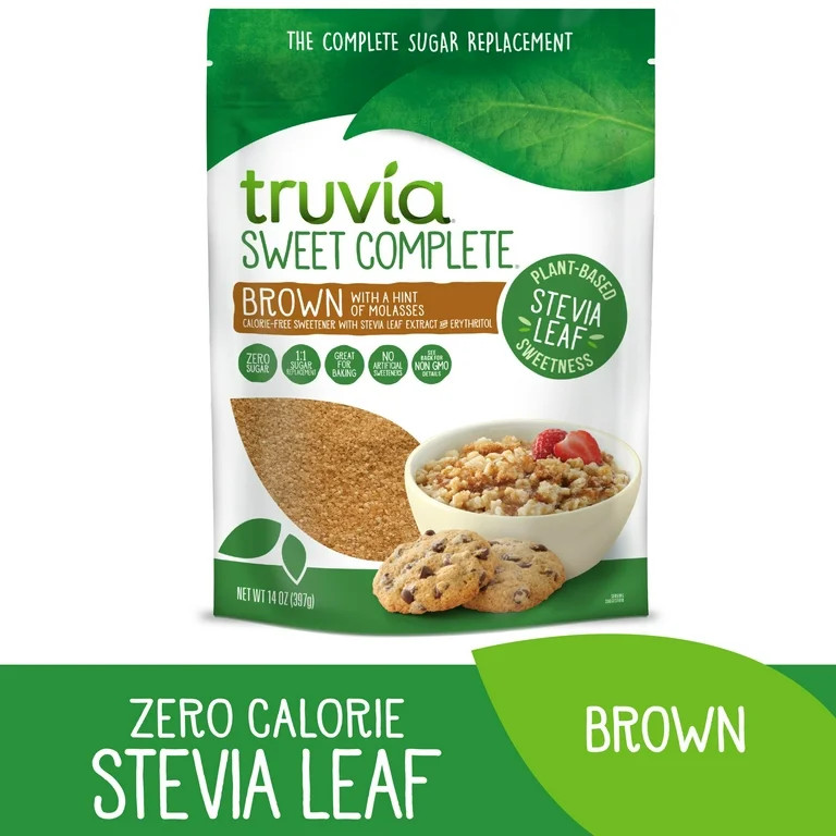Truvia® Sweet Complete® Stevia Leaf Brown with a hint of Molasses, 14oz Bag | Walmart (US)