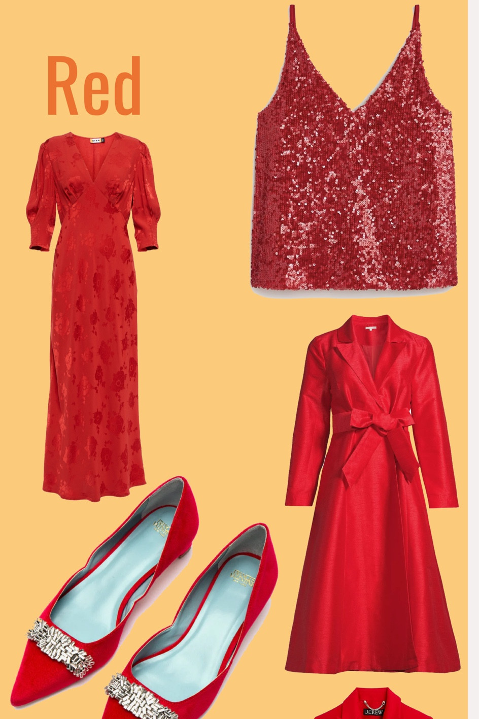 Cherry Red Dress Polyvore