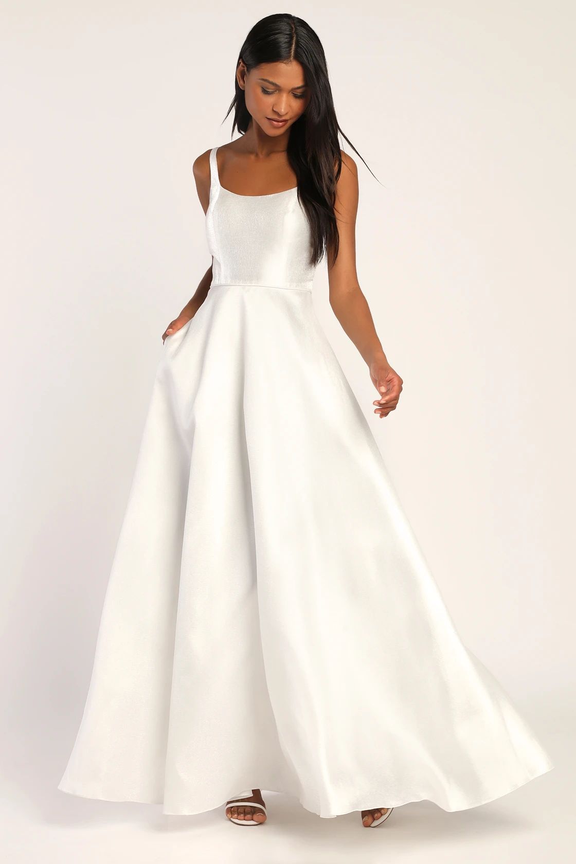 Endless Amore White A-Line Gown with Pockets
            Lulus
        
        Product Rating: 4... | Lulus (US)