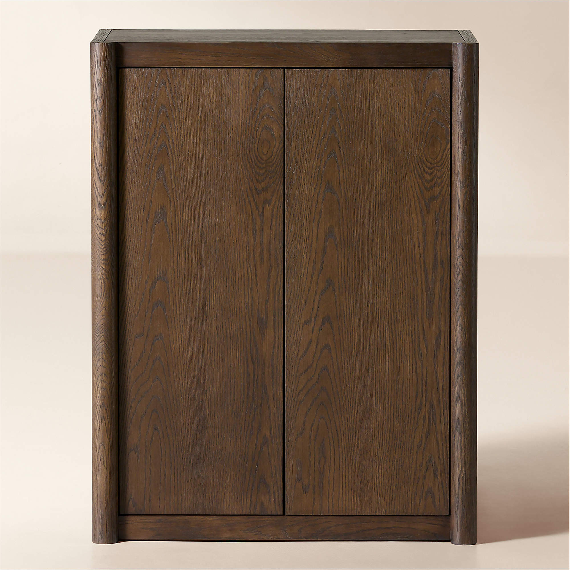 Macron 30" Dark Brown Oak Entryway Cabinet | CB2 | CB2