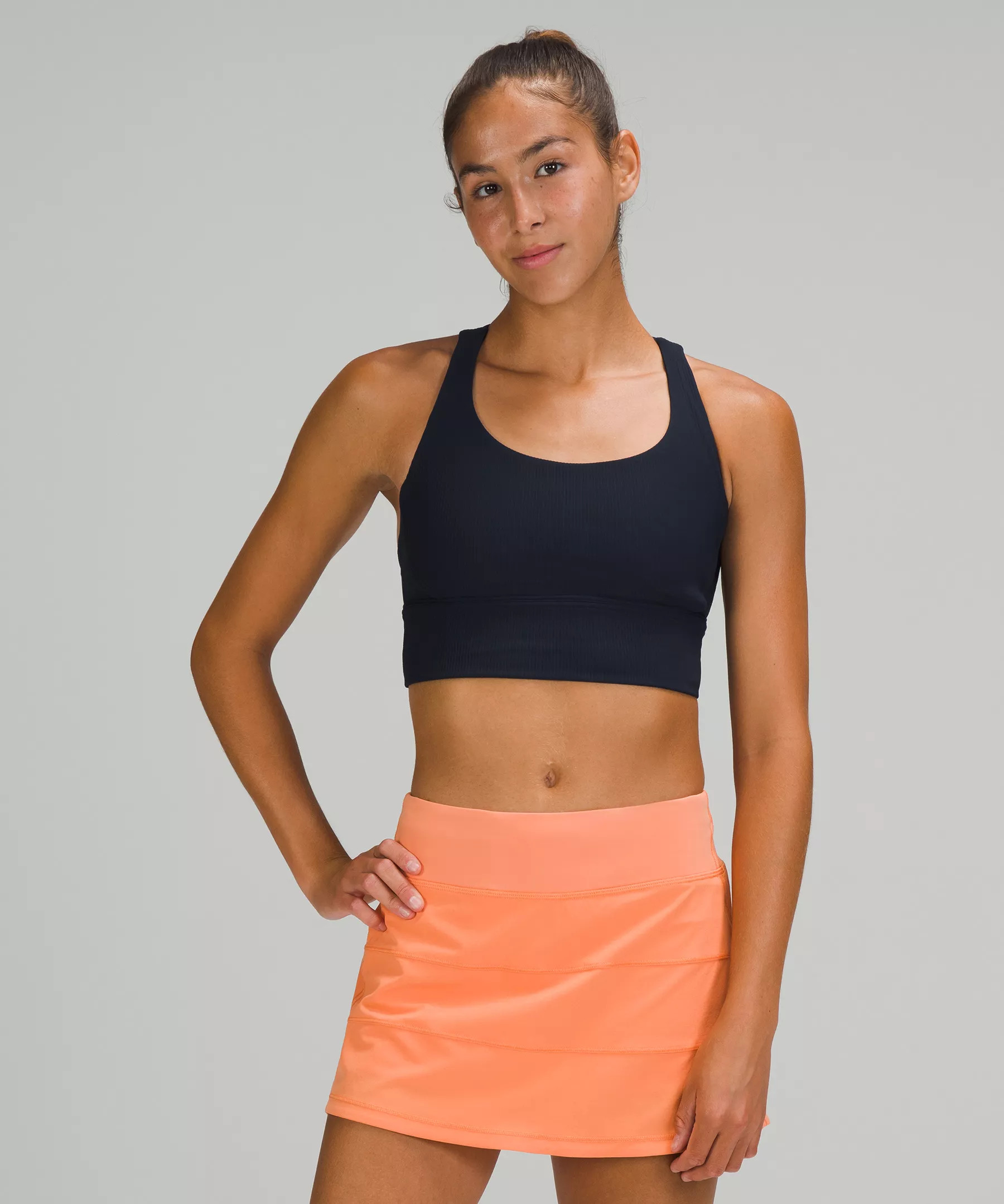 Energy Bra Long Line Ribbed Medium Support, B–D Cup | Lululemon (US)