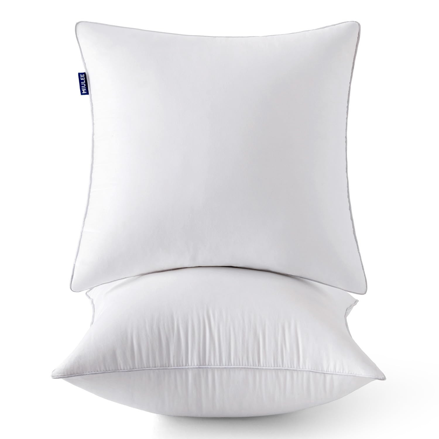 MIULEE 28x28 Euro Pillow Inserts (Set of 2) -Decorative Throw Pillow with 100% Cotton Cover Squar... | Amazon (US)