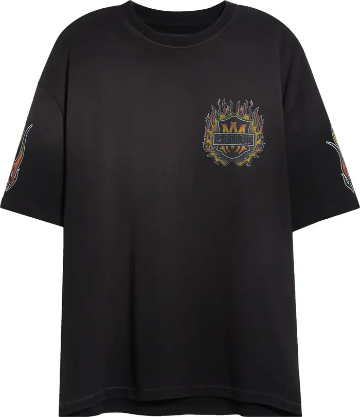 Oversize MA Flames Graphic T-Shirt | Nordstrom