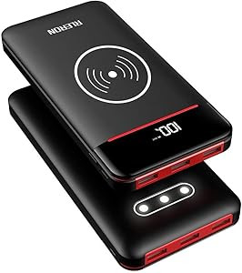 Gnceei Portable Charger, 25000mAh Wireless Power Bank Fast Charging USB-C with 3 Outputs & 2 Inpu... | Amazon (US)