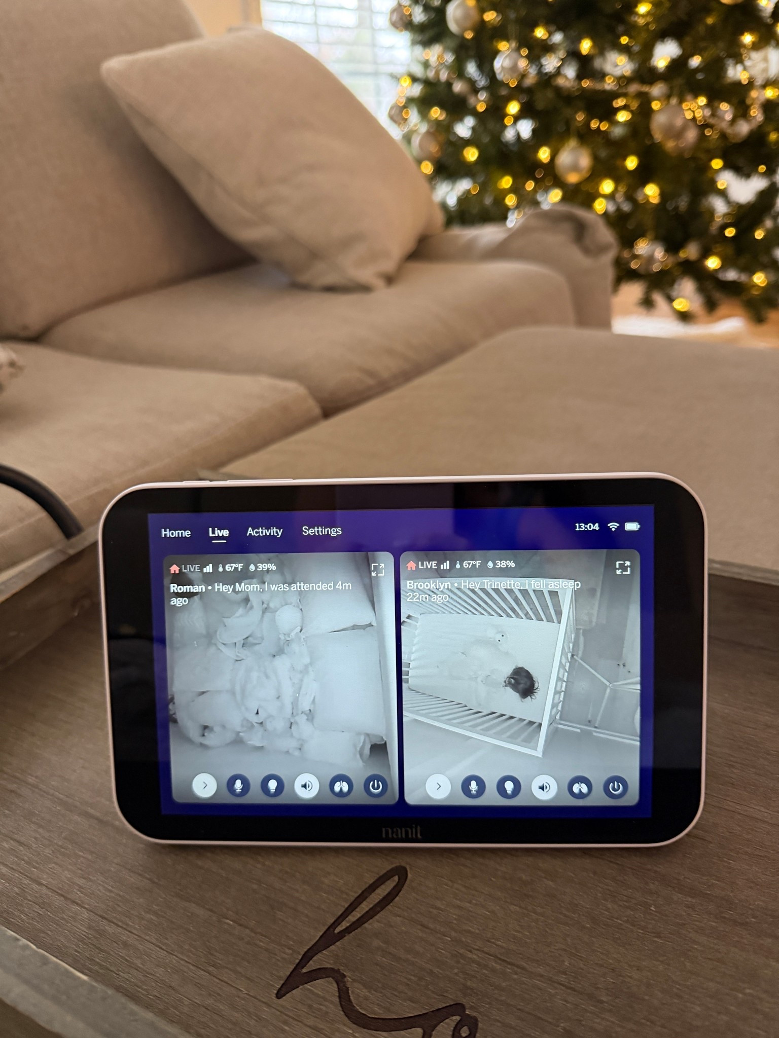 Best baby monitor display. Split screen capability for two rooms. New baby item. Baby registry must have.

#LTKBaby #LTKHome #LTKmomlife