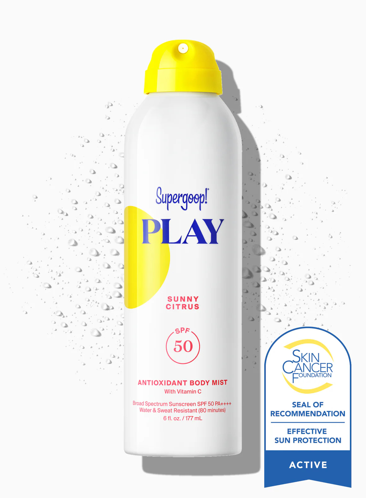 PLAY Antioxidant Body Mist SPF 50 with Vitamin C Sunscreen Sunny Citrus / 6 fl. oz. Supergoop! | Supergoop