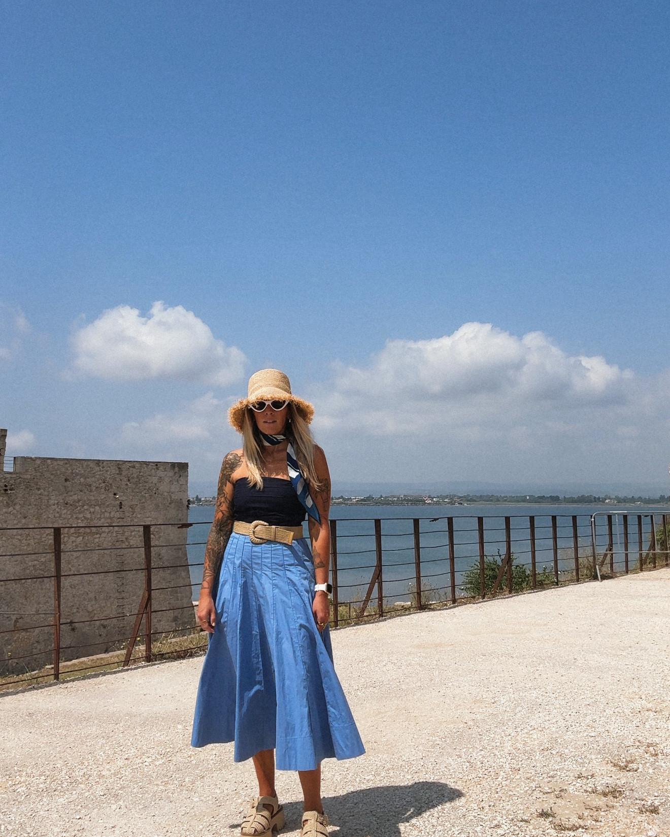 This is my go-to formula for summer: something structured, something flowy, and a straw hat to finish it off.

#LTKTravel #LTKgrwm #LTKPetite