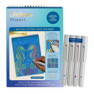 Lifelines FlowArt: Dot-By-Letter Into the Deep Metallic ink | Target