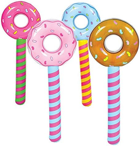 New - 24" Inflatable Lollipop Suckers Birthday donut holes Wonka CANDYLAND valentine -4Pcs | Amazon (US)