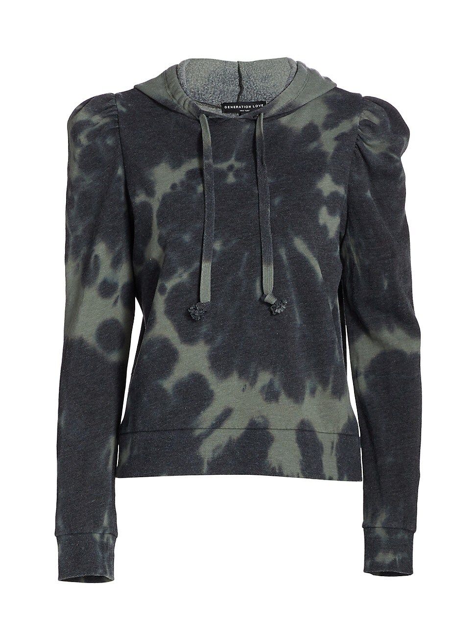 Generation Love Women's Carla Tie-Dye Hoodie - Army Green - Size Small | Saks Fifth Avenue