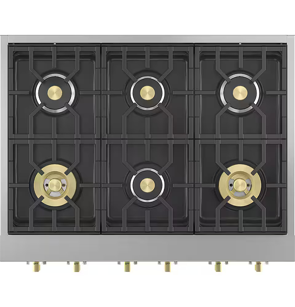 Monogram 36" Built-In Gas Cooktop with 6 Burners Stainless Steel ZGU366NTSS - Best Buy | Best Buy U.S.