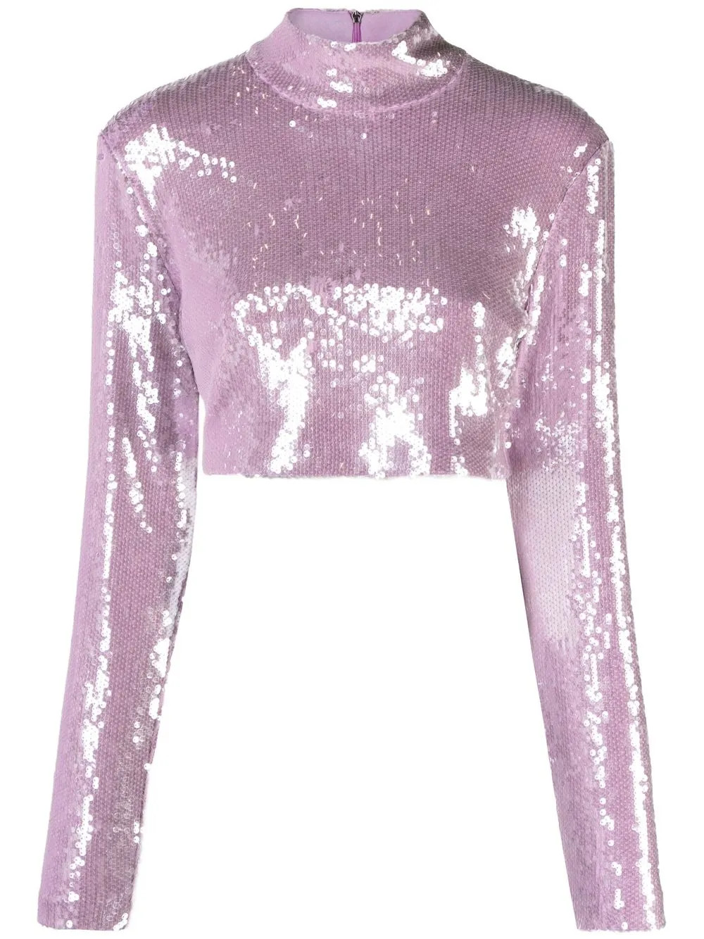 sequin-embellished crop top | Farfetch Global