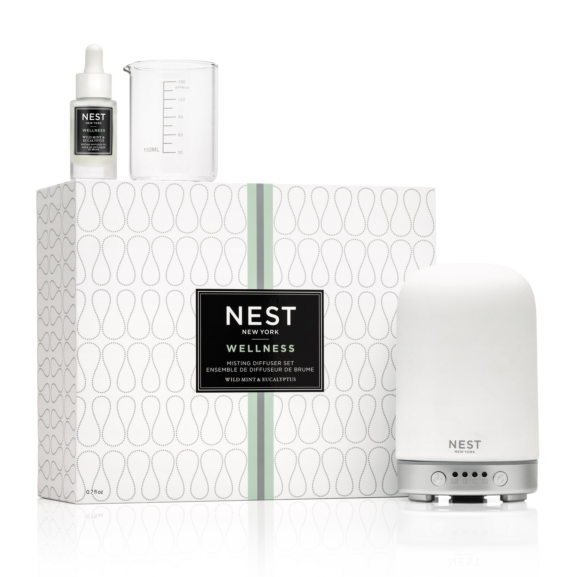 Wild Mint & Eucalyptus Misting Diffuser Set | NEST Fragrances