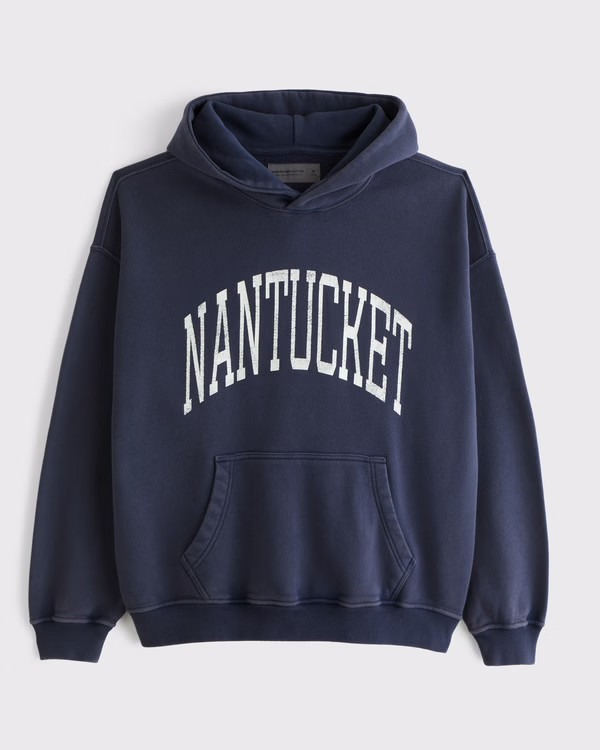 Nantucket Graphic Popover Hoodie | Abercrombie & Fitch (US)