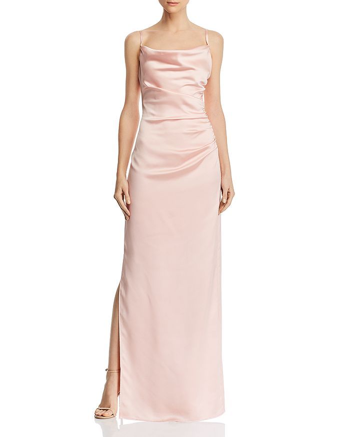 Ruched Satin Gown | Bloomingdale's (US)