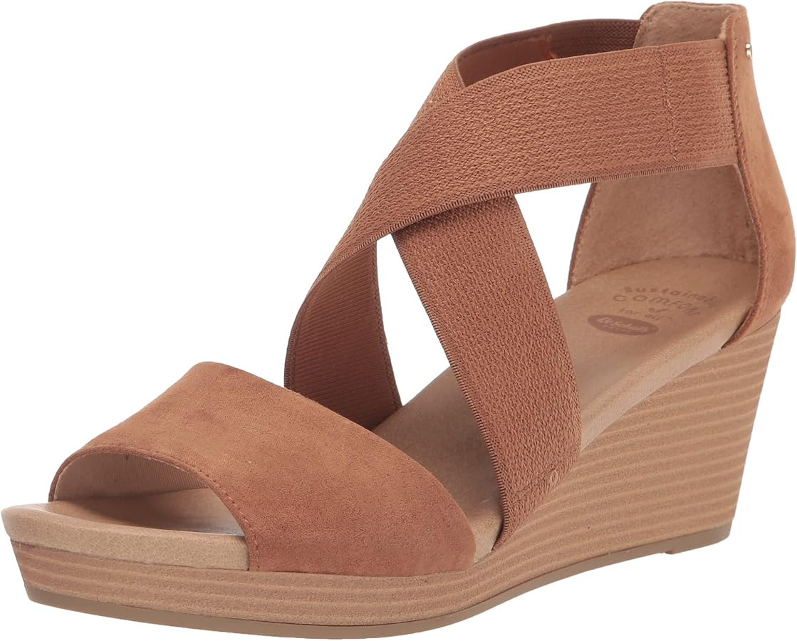 Dr. Scholl's Shoes Women's Barton Band Wedge Sandal | Amazon (US)
