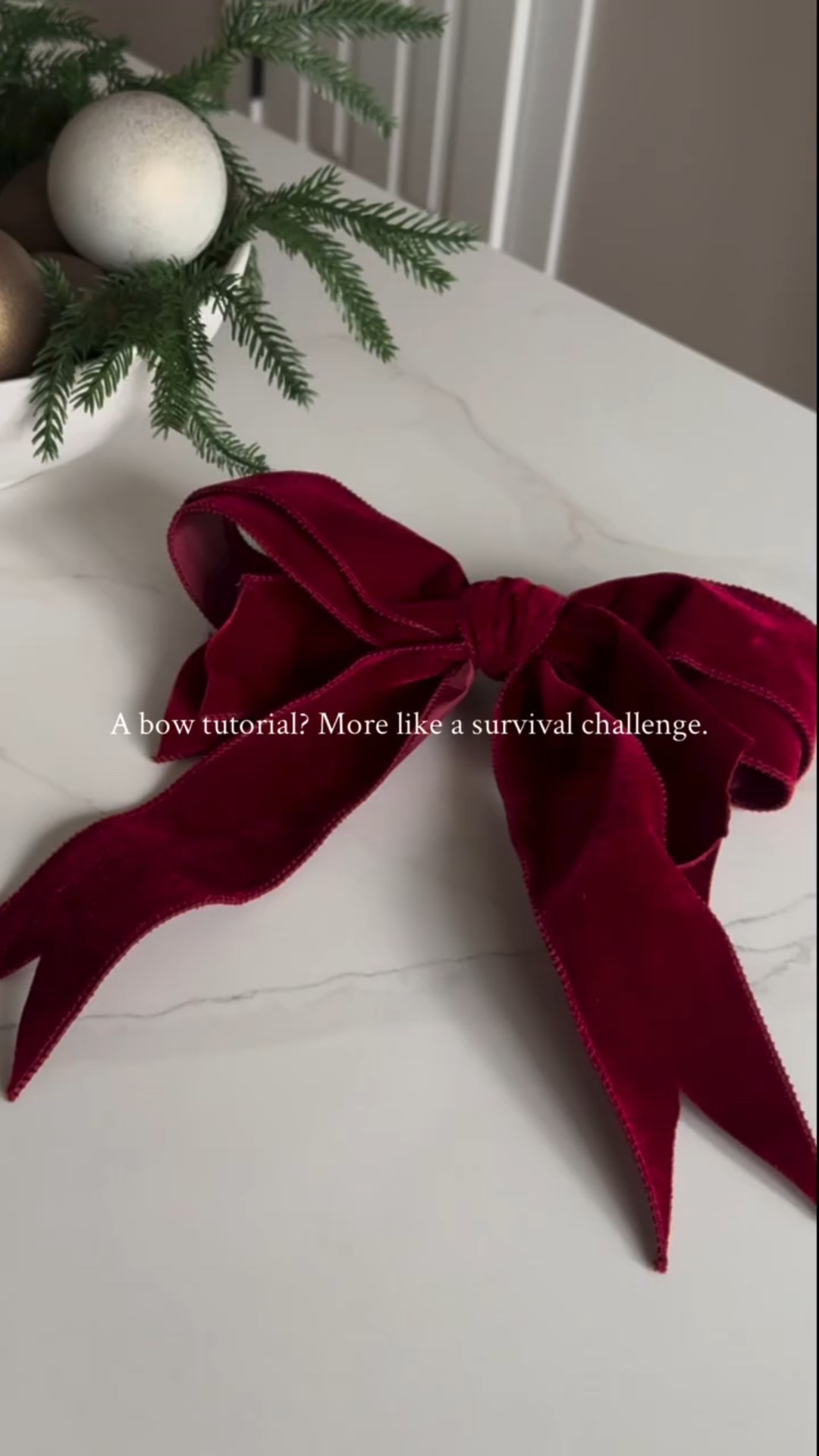 Only took me 20 minutes to make one bow… but here’s the “effortless” one-minute version. 😂

Tell me…does bow-making test your patience too?

#holidaycrafts #christmas #fyp 

Home decor, Christmas bows, Christmas decor, cozy vibes, Cozy vibes, christmas decor, christmas aesthetic holiday decor, cozy christmas, neutral christmas decor, simple christmas decor cozy home vibes holiday home decor christmas decorating ideas christmas inspiration home styling ideas