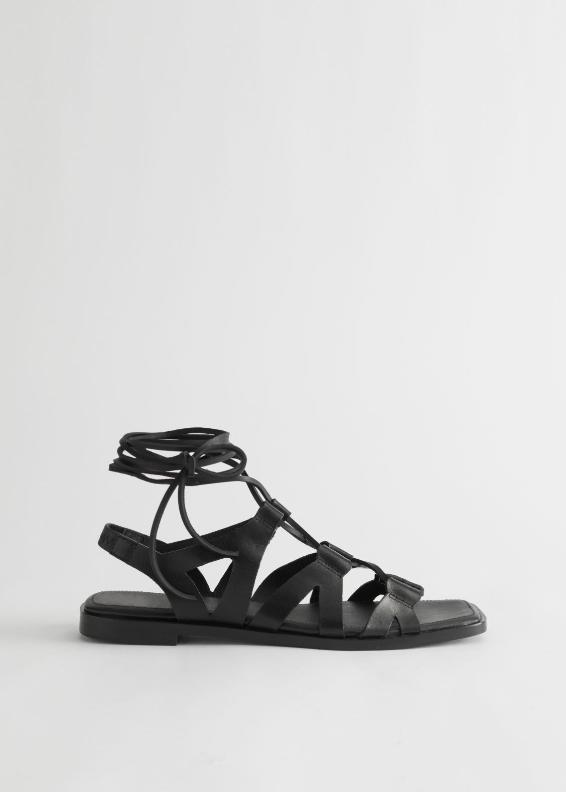Leather Gladiator Sandal - Black | & Other Stories US