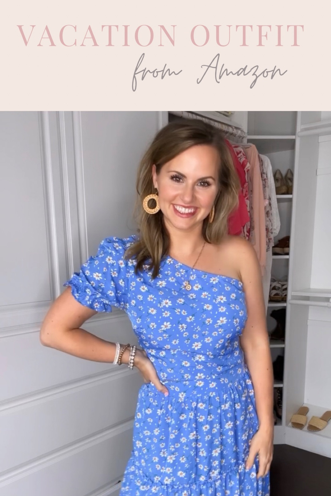 Amazon vacation outfit! Two piece floral one shoulder top and maxi skirt. 

#LTKtravel #LTKSeasonal #LTKunder50