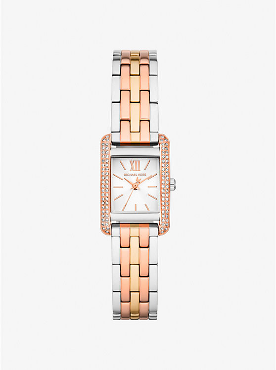 Mini Monroe Pavé Tri-Tone Watch | Michael Kors CA