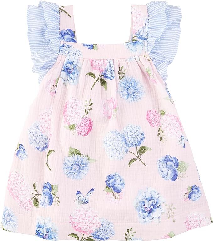 Mud Pie One Size Girls Hydrangea Dress | Amazon (US)