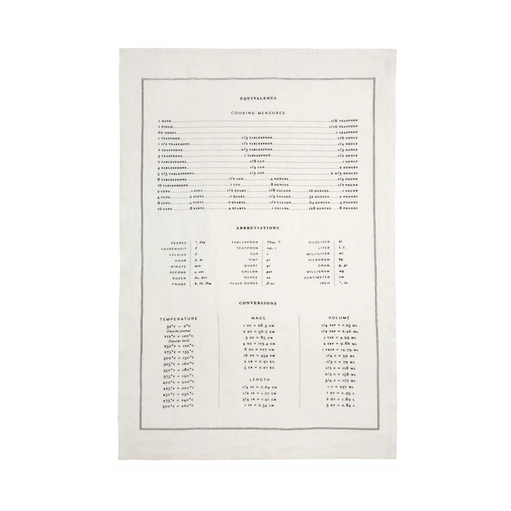 Measures Kitchen Towel | Tuesday Made