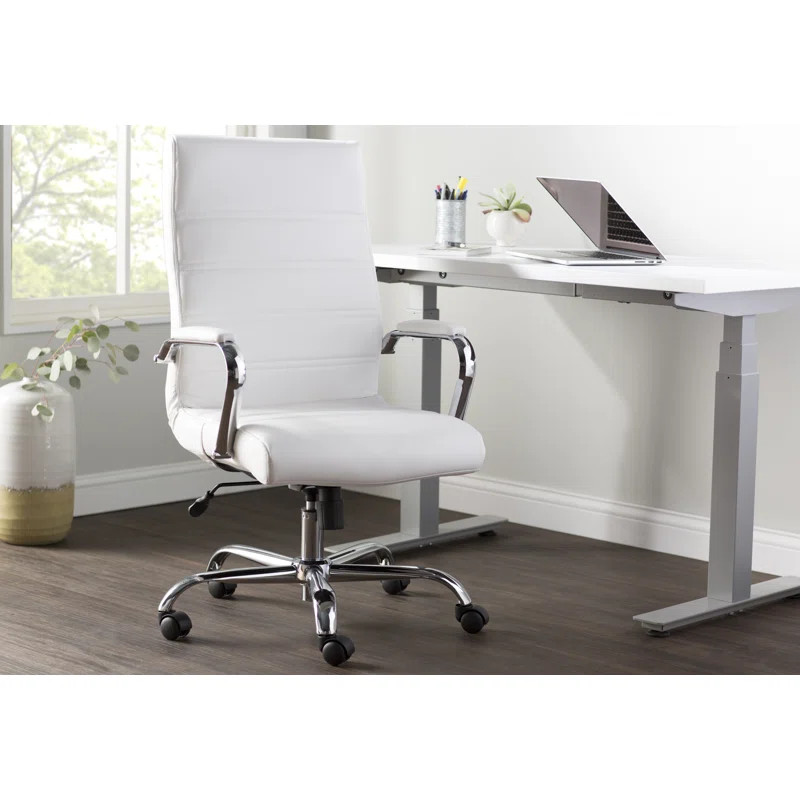 Wayfair Basics LeatherSoft High-Back Swivel Office Chair by Flash Furniture | Wayfair North America