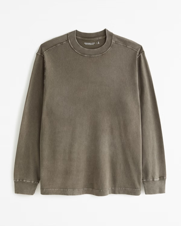 Long-Sleeve Vintage-Inspired Tee | Abercrombie & Fitch (US)