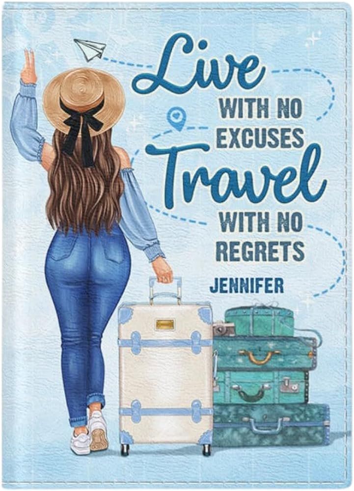 Pawfect House Travel With No Regrets, Personalized Passport Cover, Passport Holder Women, Travel ... | Amazon (US)