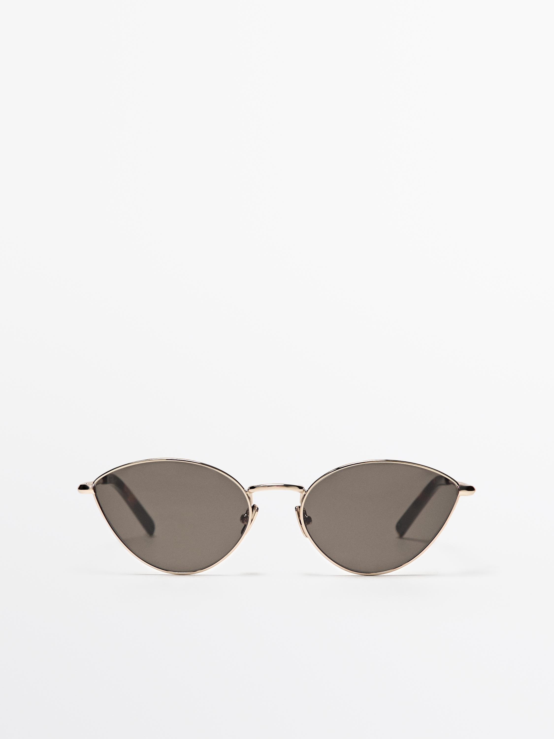 Metallic cateye sunglasses | Massimo Dutti UK