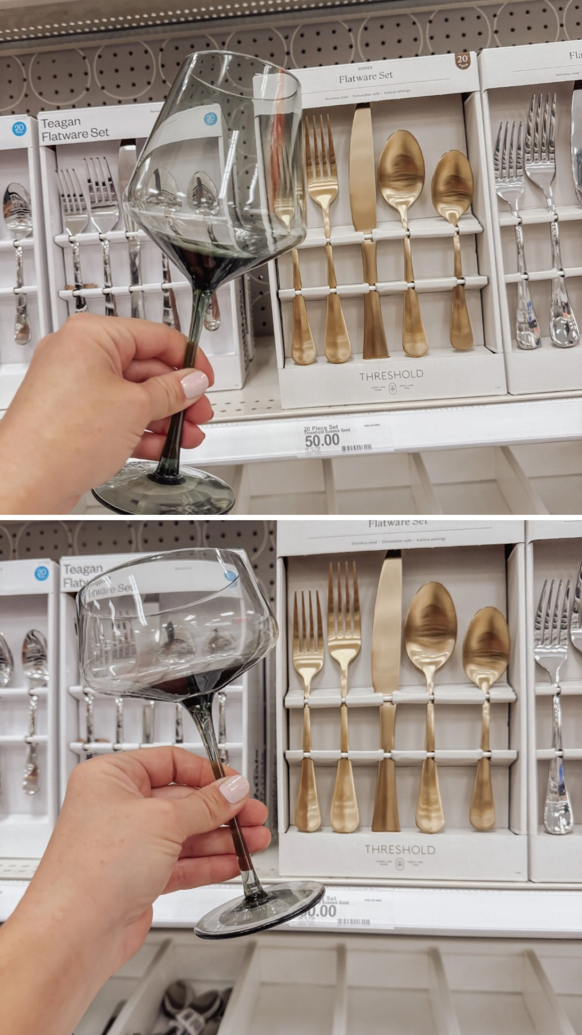 Pretty gray stemware at @Target 🍂 perfect for a Thanksgiving table 🤎

#targetstyle

#LTKHoliday #LTKHome #LTKFindsUnder50