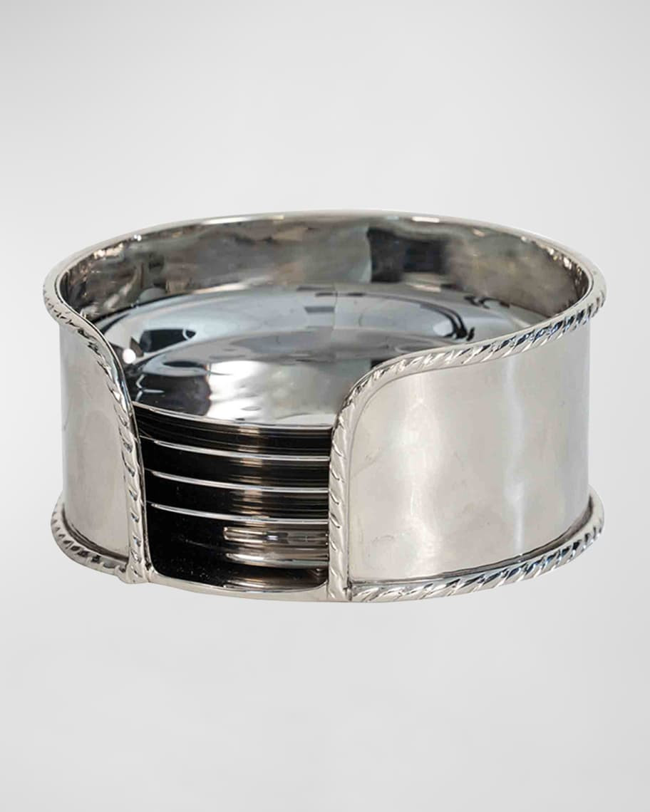 Juliska Graham Stainless Steel Coasters | Neiman Marcus