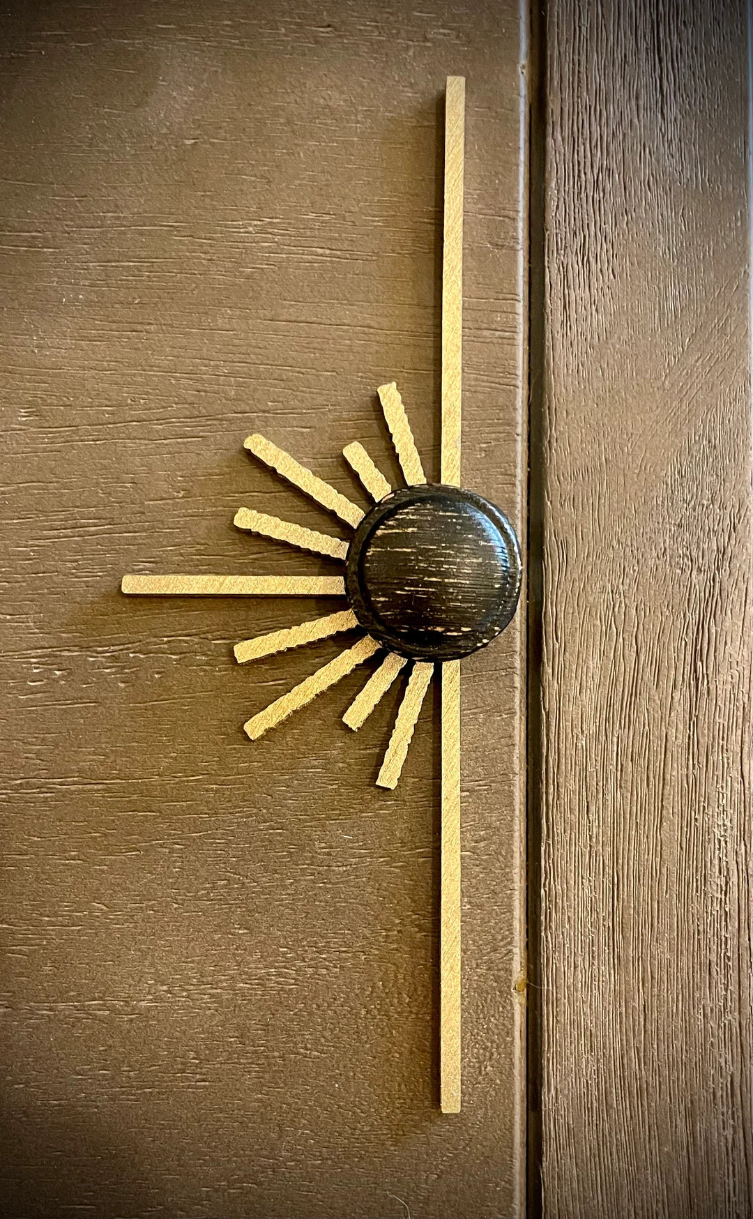 Boho Modern Frank Lloyd Wright-inspired Art Deco Wood Drawer Knob or Pull Accent Available in Nat... | Etsy (US)