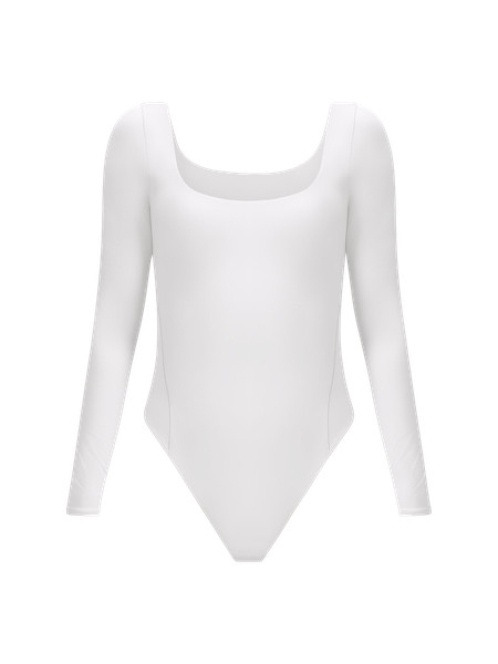 Wundermost Ultra-Soft Nulu Square-Neck Long-Sleeve Bodysuit | Women's Long Sleeve Shirts | lulule... | Lululemon (US)